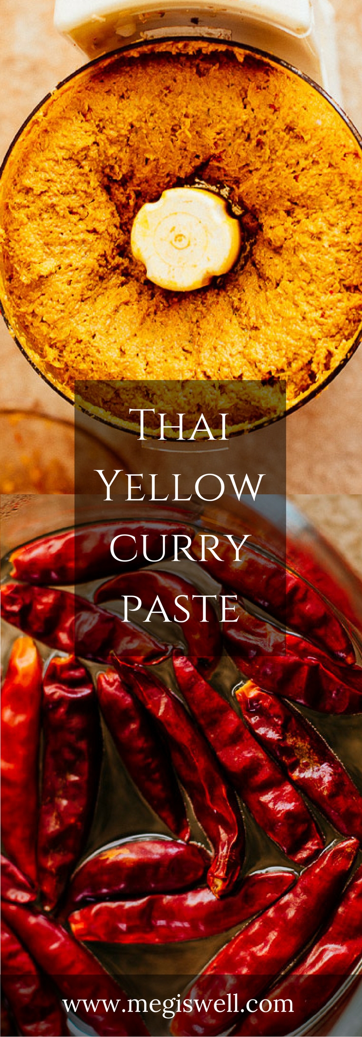 Although making your own Thai Yellow Curry Paste from scratch seems intimidating, this recipe breaks it down into manageable steps. You'll never have to buy store bought curry paste again and the effort is well worth the rewards. | www.megiswell.com
