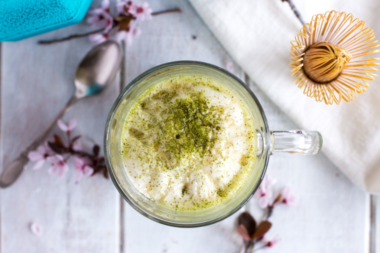 Matcha Latte with Soy Milk Meg is Well