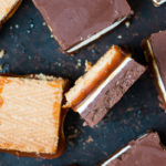 These no-bake Lorna Doone Chocolate Peanut Butter Bars are layered bites of everything good: cookies, salted caramel, marshmallow cream, and chocolate peanut butter. | www.megiswell.com