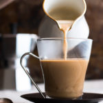 This Chocolate Liqueur Maple Peanut Butter Latte is a great after dinner digestif drink. The sweet maple and peanut butter syrup and chocolate liqueur pair extremely well with espresso or strongly brewed coffee, and creates the sweet end that every meal needs. This post is sponsored by Drizly. | www.megiswell.com