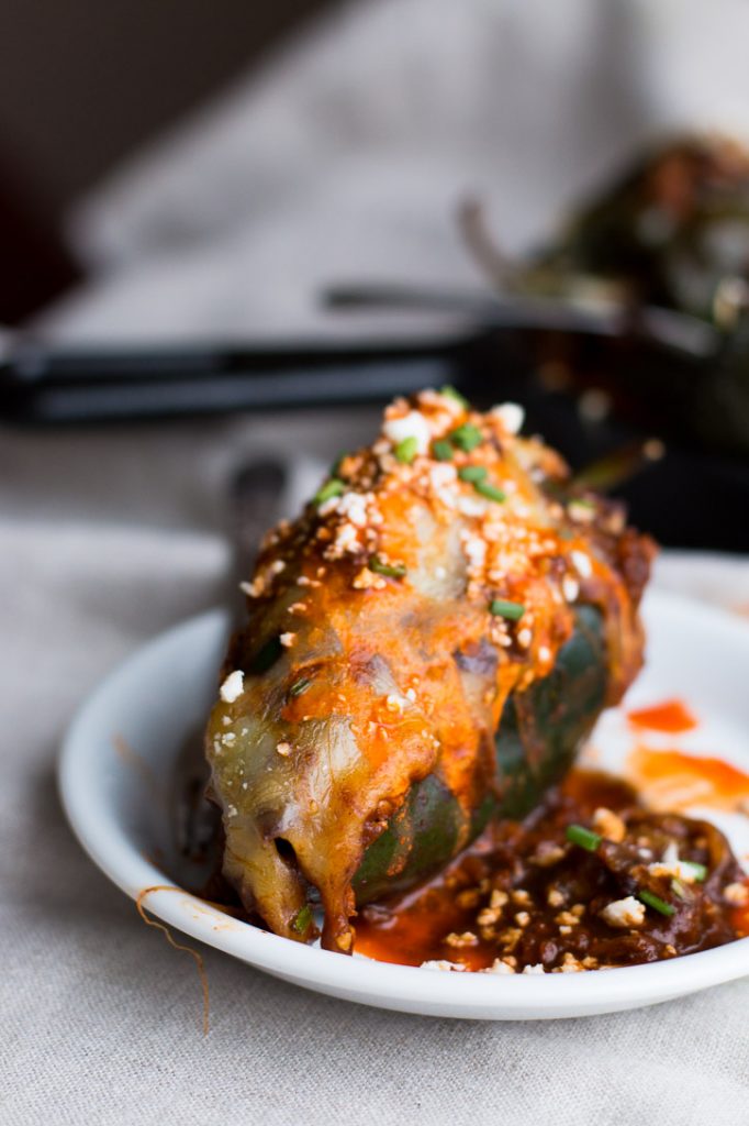 Turkey Enchilada Stuffed Poblano Peppers Meg is Well