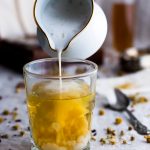 This Rosehip Chamomile Tea Latte is a floral and herbal twist on the London Fog. It’s meant to soothe and calm the body and mind, making it perfect for dreary weather snuggle time! | www.megiswell.com