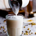 This Rosehip Chamomile Tea Latte is a floral and herbal twist on the London Fog. It’s meant to soothe and calm the body and mind, making it perfect for dreary weather snuggle time! | www.megiswell.com